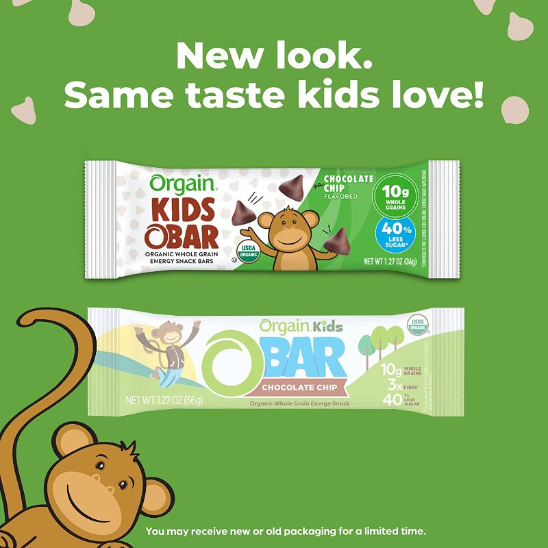 Photo 2 of  Organic Kids Energy Bar, Chocolate Chip 10 Count EXP 03/10/2022