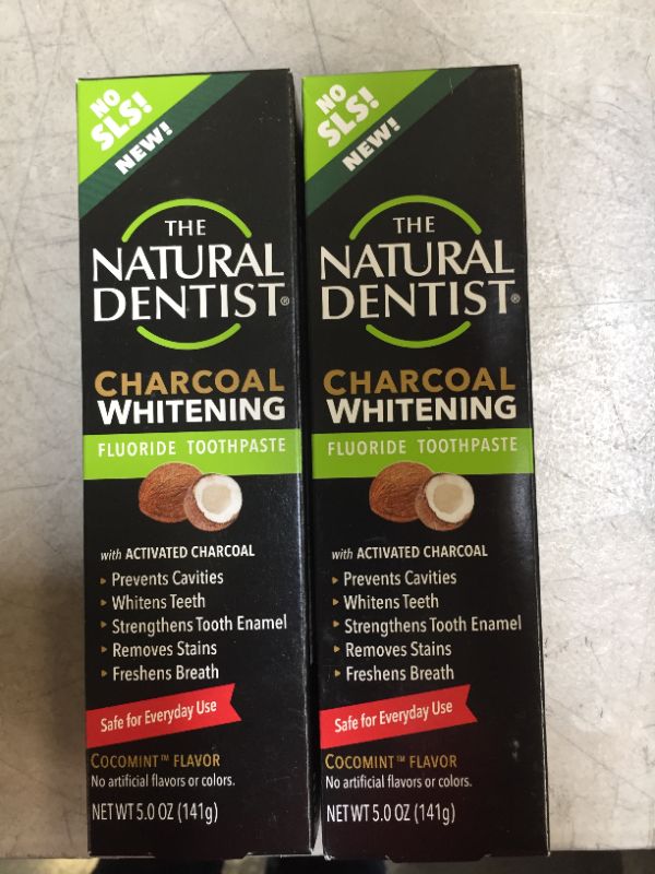 Photo 3 of 2 The Natural Dentist Charcoal Whitening SLS-Free Toothpaste EXP 04/2022
