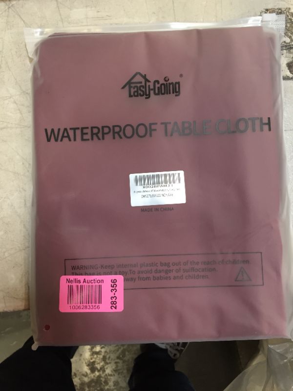 Photo 2 of Easy-Going Rectangle Waterproof Tablecloths 60" x102" Wine