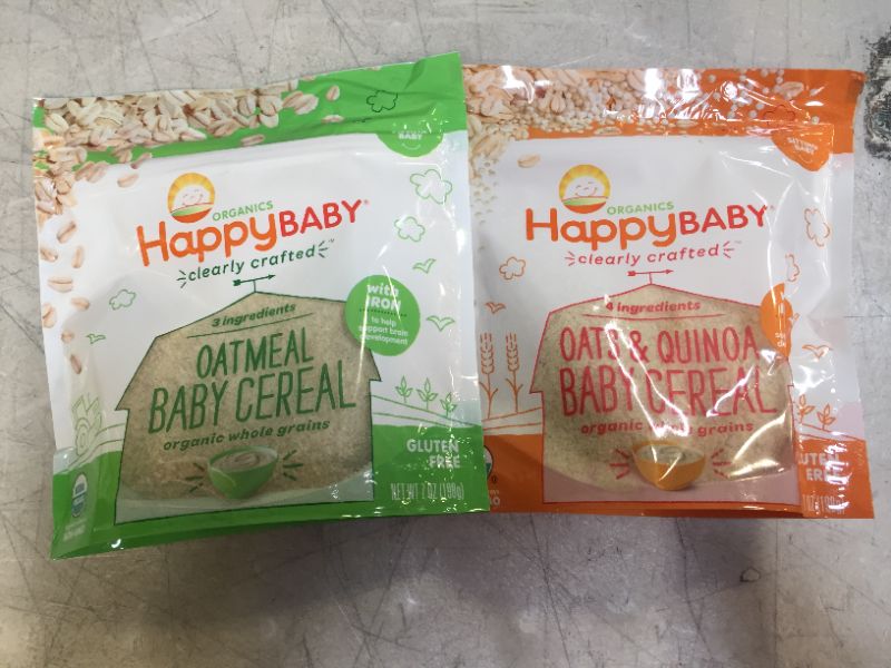 Photo 2 of Happy Baby, Clearly Crafted Cereal VARIETY PACK 2PK EXP 25FEB2022