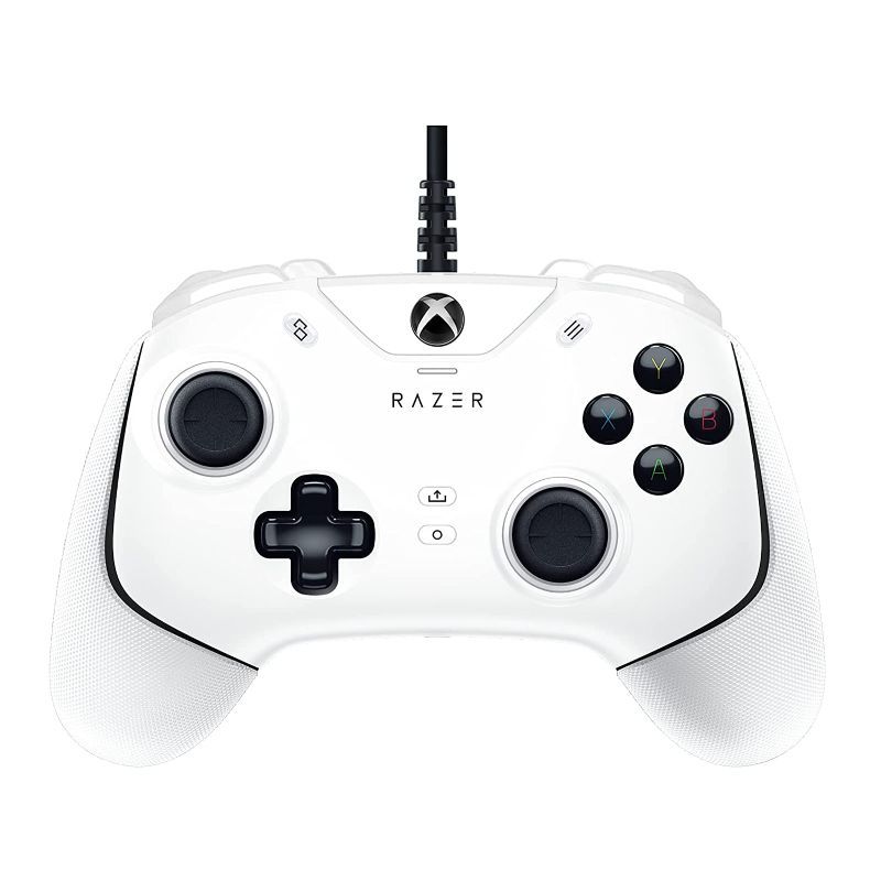 Photo 1 of Razer Wolverine V2 Wired Gaming Controller for Xbox Series X|S, Xbox One, PC: Remappable Front-Facing Buttons - Mecha-Tactile Action Buttons and D-Pad - Trigger Stop-Switches - White--factory sealed
