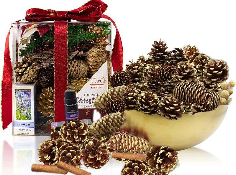 Photo 1 of 88Pcs PineCones Vase Filler Scented Gift Set