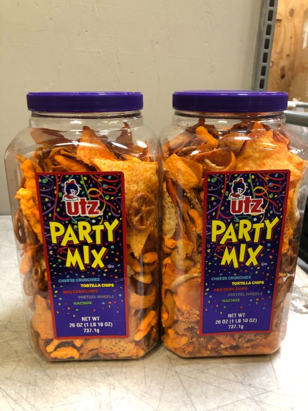 Photo 2 of 2 Utz Party Mix - 26 Ounce Barrel BB 03JAN2022