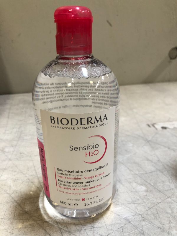 Photo 2 of Bioderma - Sensibio - H2O Micellar Water - Makeup Remover Cleanser - Face Cleanser for Sensitive Skin
