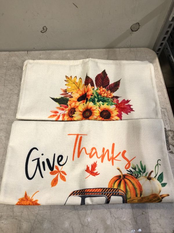 Photo 1 of Fall throw pillow covers 4pack 17x17