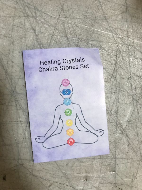 Photo 2 of 23PCS Natural Crystals and Healing Stones Set, 7 Raw Chakra Stones,10pcs Tumbled
