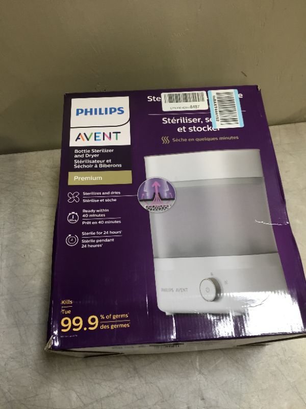 Photo 6 of Philips Avent Premium Baby Bottle Sterilizer with Dryer, SCF293/00
(doesn't turn on )(non functional) (for parts only)