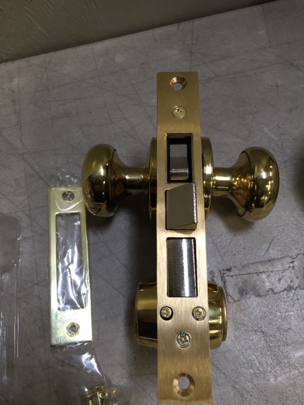 Photo 3 of 2-1/2 in. Backset, Entrance Mortise Lockset, Wrought Solid Brass, Left Hand, Double Cylinder
