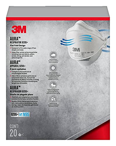 Photo 1 of 3M Aura N95 Particulate Respirator, White, 20/Pack (9205P-20-DC) | Quill
(missing one)