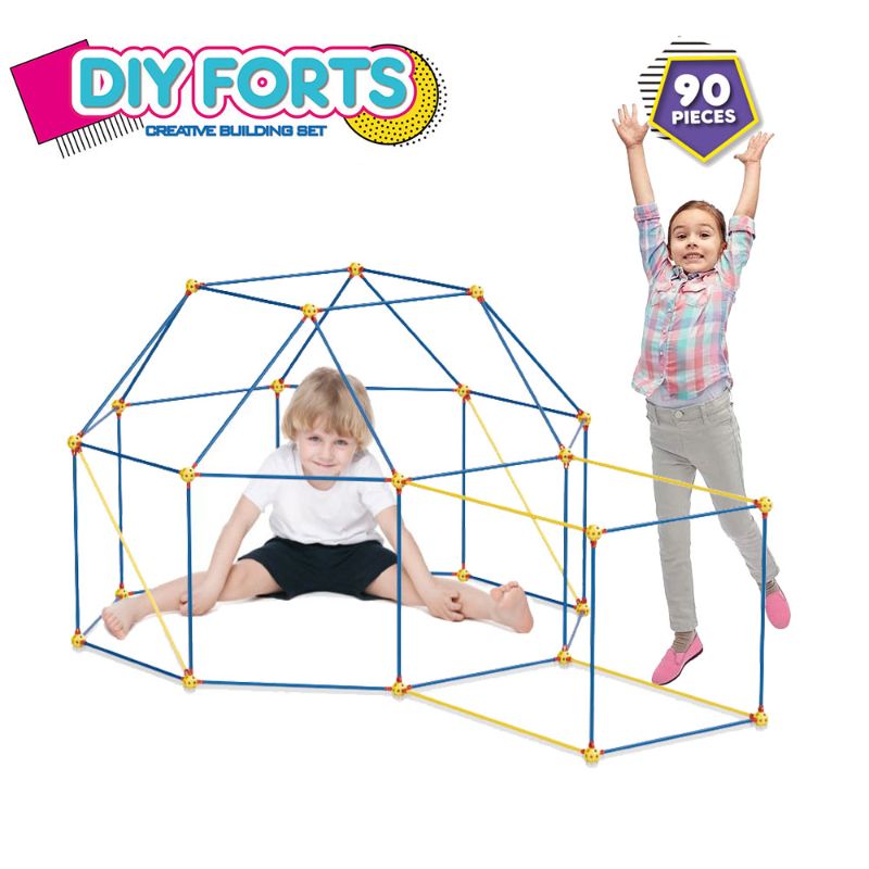 Photo 1 of 90PCS Fun DIY Fort Building Kit STEM Construction Play Tent for kids
