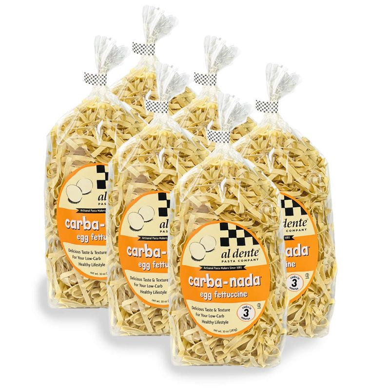 Photo 1 of Al Dente Carba-Nada Egg Fettuccine, 10-Ounce Bags (Pack of 6)
