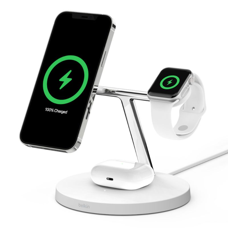 Photo 1 of BOOST?CHARGE™ PRO 3-in-1 Wireless Charger with MagSafe 15W