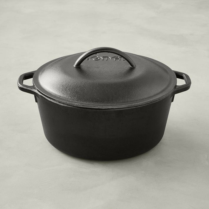 Photo 1 of Lodge Seasoned Cast Iron Dutch Oven, 5-Qt.---ITEM IS DIRTY---
