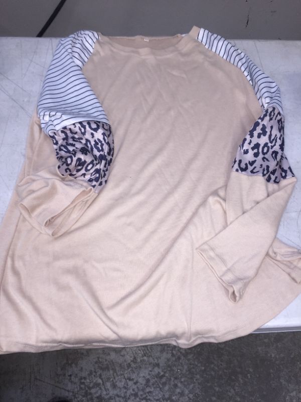 Photo 1 of WOMENS BEIGE LONG SLEEVE TOP MEDIUM/LARGE