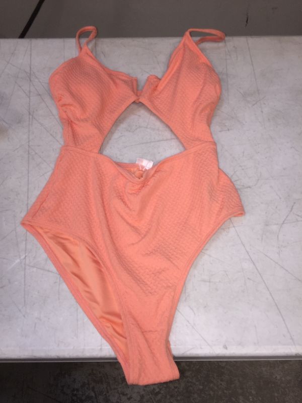 Photo 1 of WOMENS PEACH BATHING SUIT SMALL