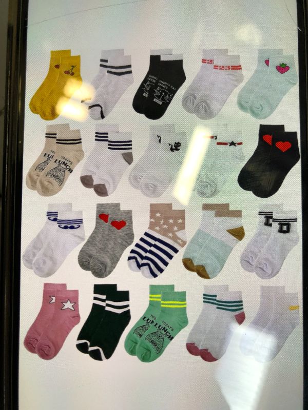 Photo 1 of 20 PAIRS GIRLS SOCKS FOR YOUNG GIRLS TEENS SOFT NO SHOW ANKLE CUT LOW