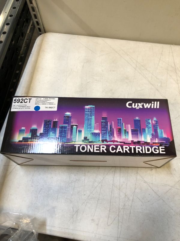 Photo 3 of Kolasels Compatible Toner Cartridge (1- Pack, Cyan) Replacement for TK-592 TK-592C Toner to use with M6526cdn P6026cdn FS-C2026MFP FS-C2126MFP FS-C2526MFP FS-C2626MFP FS-C5250DN Printer
