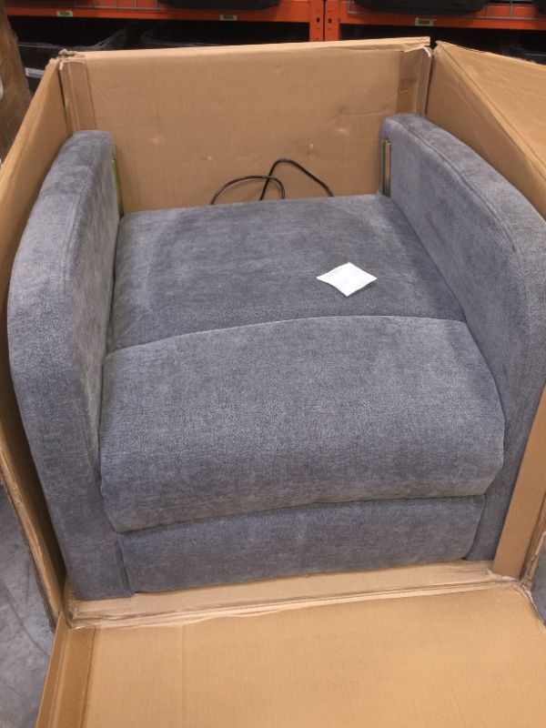 Photo 1 of AVAWING Electric Massage Recliner Chair, Chair with Heat Function USB Ports, Rocker Recliner Fabric Padded Seat Wood Base, Modern High Back Armchair with Footrest Remote Control for Home
