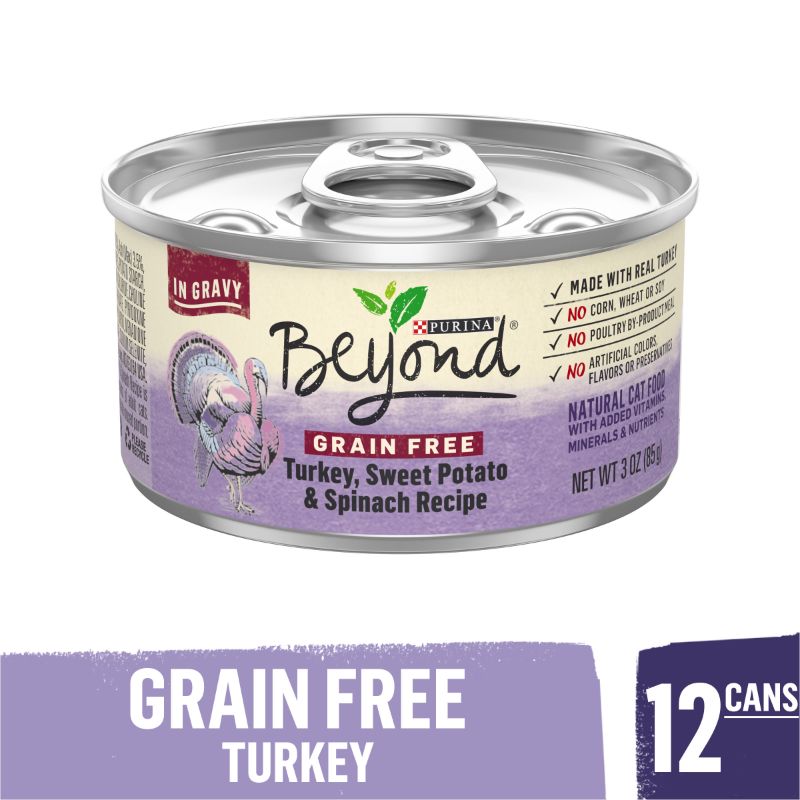 Photo 1 of (12 Pack) Purina Beyond Grain Free Gravy, Natural Wet Cat Food, Grain Free Turkey Recipe, 3 Oz. Cans---BEST BEFORE MAR 2023---
