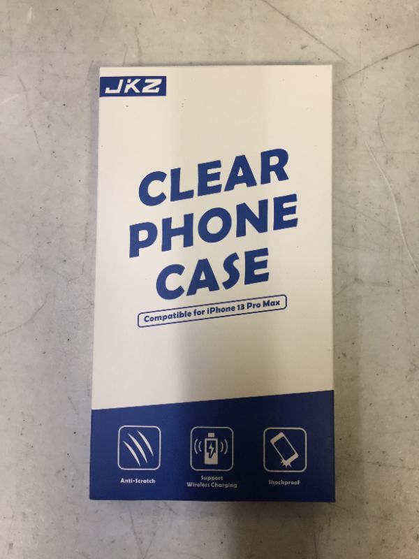 Photo 2 of JKZ Compatible for iPhone 13 Pro Max Case Metal Gold, Crystal Clear Shockproof Protective Case