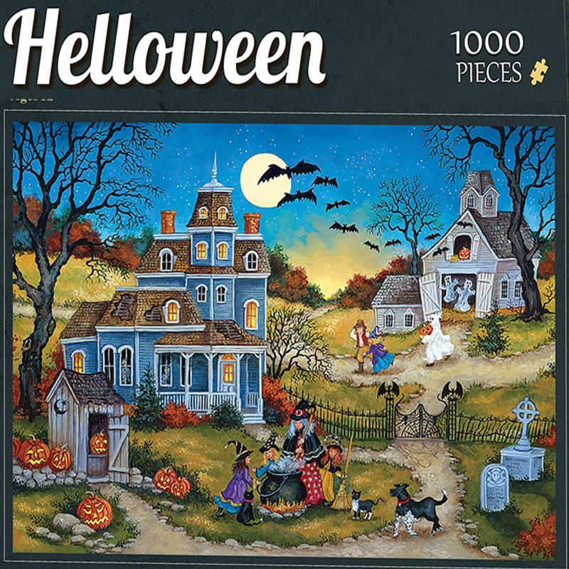 Photo 1 of 1000 Pieces Jigsaw Halloween Puzzles