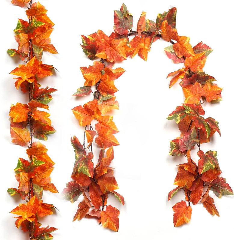 Photo 1 of CCINEE Maple Leaf String Lights,Fall Hanging Garland Autumn Pack of 2