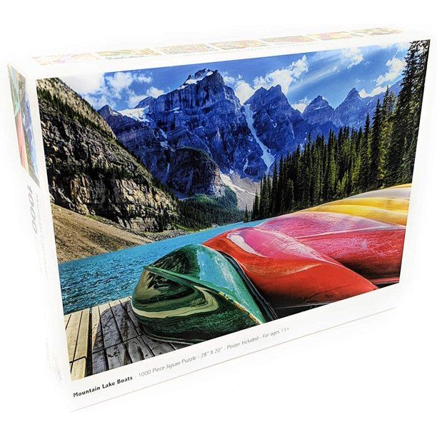 Photo 1 of Mountain Lake Boats - 1000 Piece Jigsaw Puzzle
