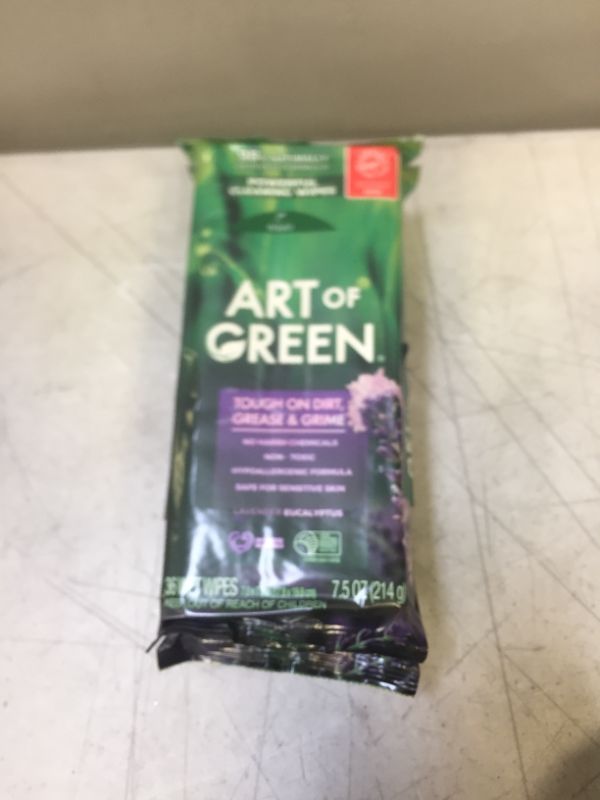 Photo 2 of Art of Green Cleaning Wipes, Lavender Eucalyptus, 36 Count (Pack of 3) 108 Total Wipes
