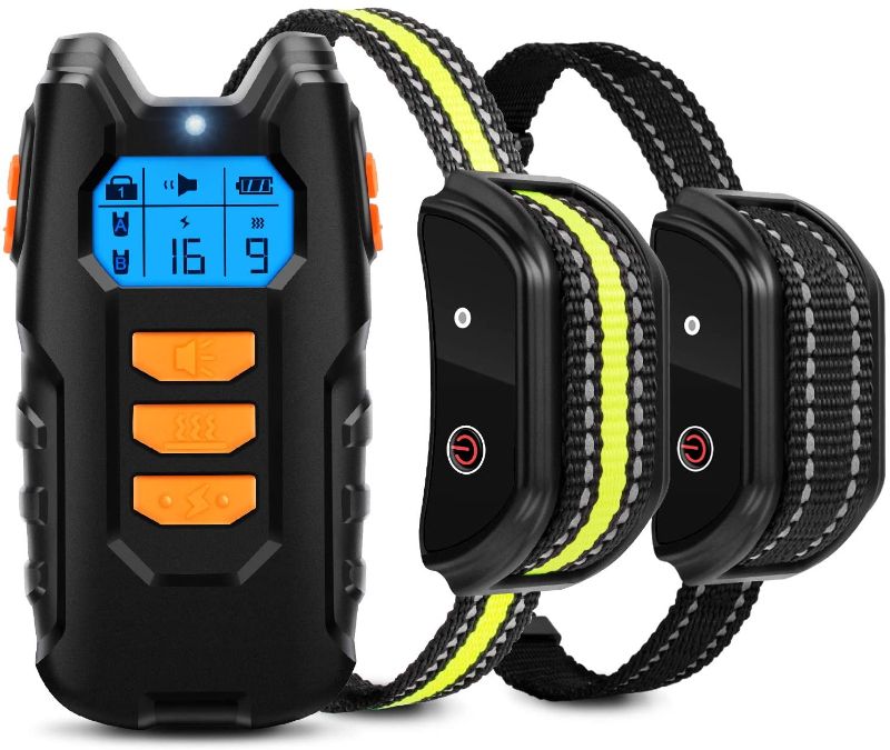 Photo 1 of 
Flittor Dog Training Collar, Shock Collar for Dogs with Remote, 2 Receiver Rechargeable Dog Shock Collar, 3 Modes Beep Vibration and Shock Waterproof Bark Collar for Small, Medium, Large Dogs
