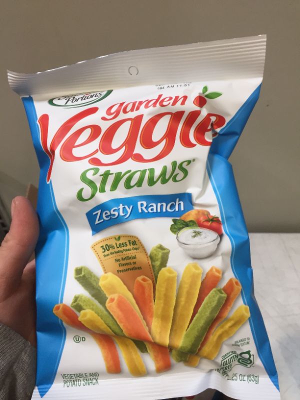 Photo 3 of (6 Pack) Sensible Portions Garden Veggie Straws Zesty Ranch Vegetable & Potato Snack, 2.25 Oz. Bag
exp jan 09 2022