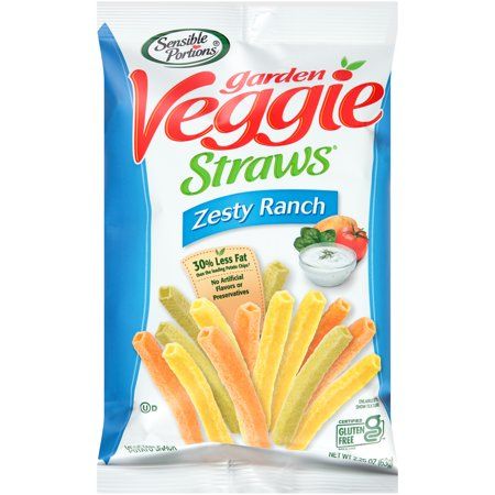 Photo 1 of (6 Pack) Sensible Portions Garden Veggie Straws Zesty Ranch Vegetable & Potato Snack, 2.25 Oz. Bag
exp jan 09 2022