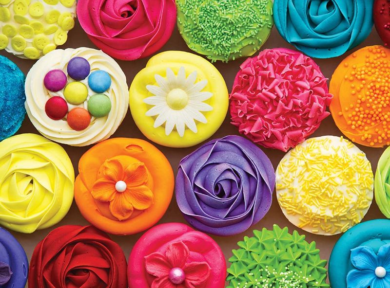 Photo 1 of 1000 Piece Puzzle for Adults - Cool Cupcakes Jigsaw Puzzle(factory sealed)