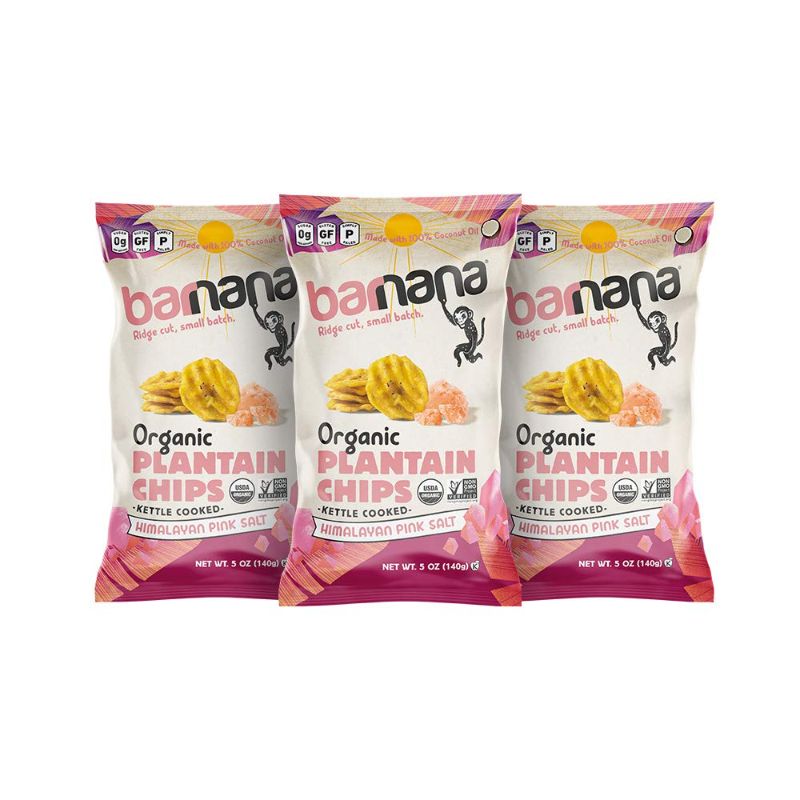 Photo 1 of Barnana Organic Plantain Chips, Himalayan Pink Salt, Paleo, Vegan, Grain Free Chips,5 Ounce (Pack of 3) BB 16MAR2022
