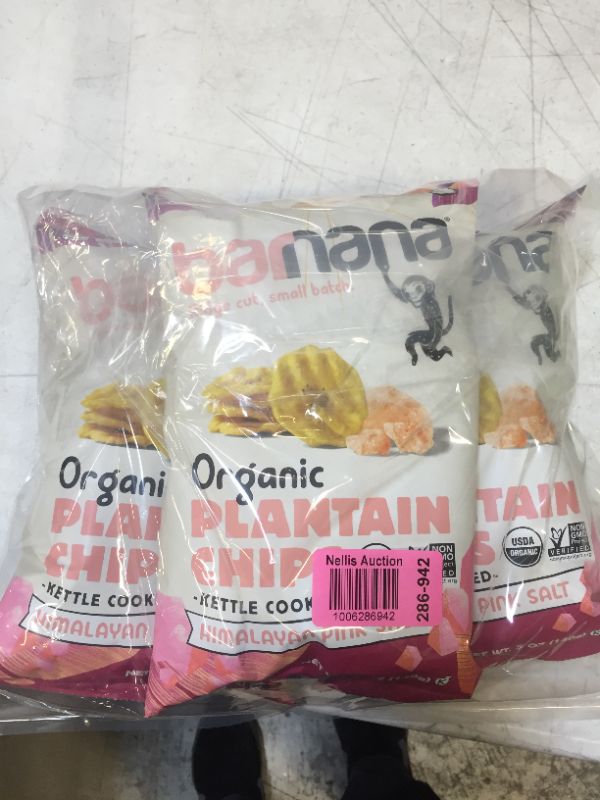 Photo 3 of Barnana Organic Plantain Chips, Himalayan Pink Salt, Paleo, Vegan, Grain Free Chips,5 Ounce (Pack of 3) BB 16MAR2022
