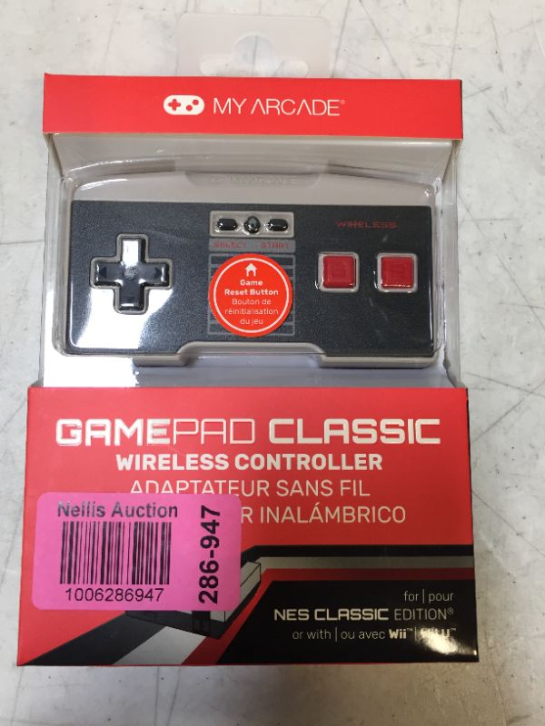 Photo 2 of My Arcade GamePad Classic - Wireless Game Controller - Compatible with Nintendo NES Classic Edition, Wii, Wii U