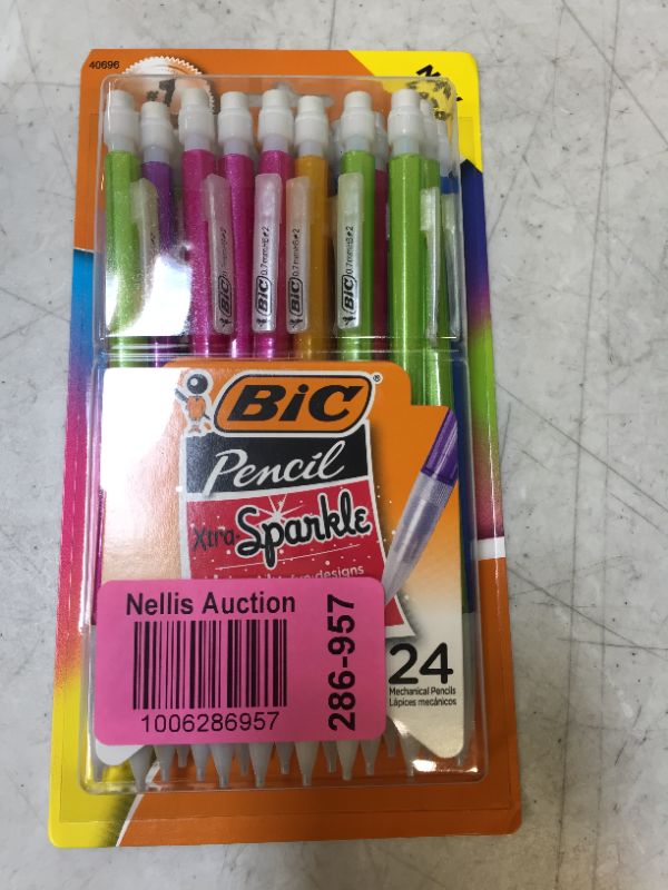 Photo 2 of BIC Xtra-Sparkle Mechanical Pencil, Medium Point (0.7 mm), 24-Count