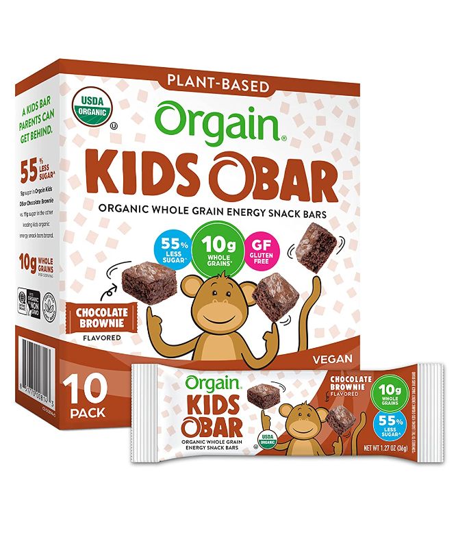 Photo 1 of Orgain Organic Kids Energy Bar, Chocolate Brownie BB 03/11/2022