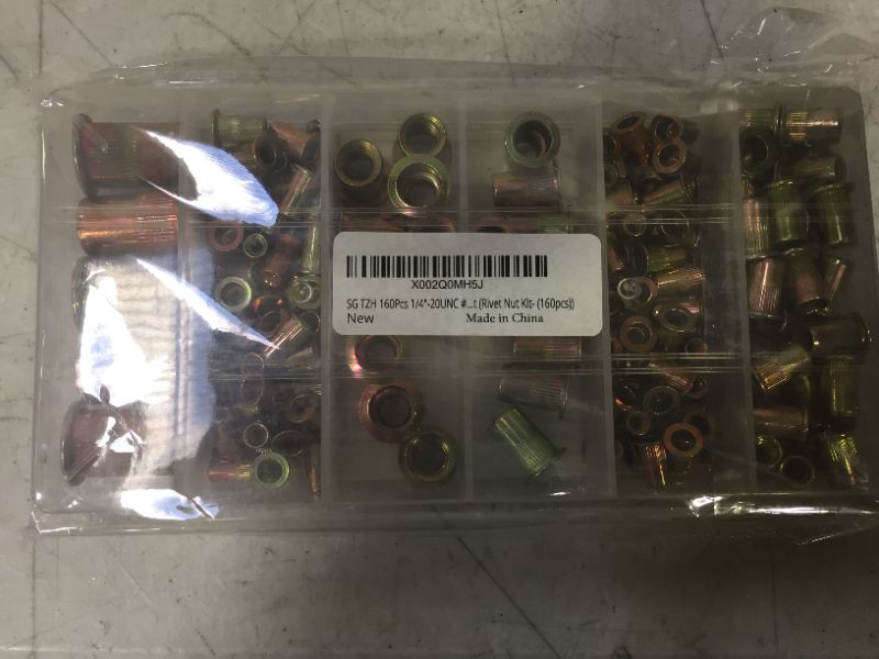 Photo 1 of 160pcs 1/4"-20ounce rivet nut kit