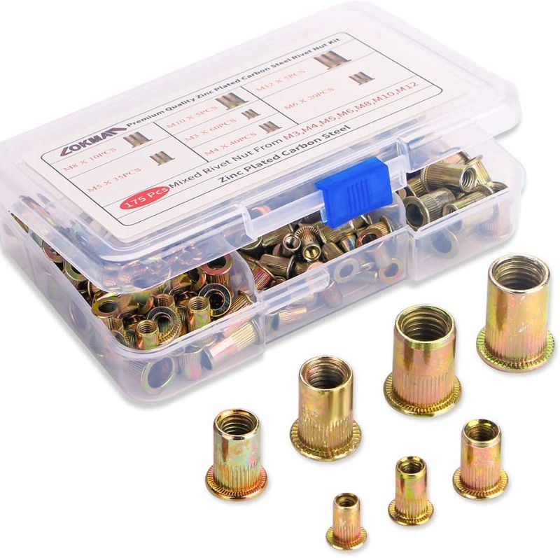 Photo 1 of 160pcs 1/4"-20ounce rivet nut kit