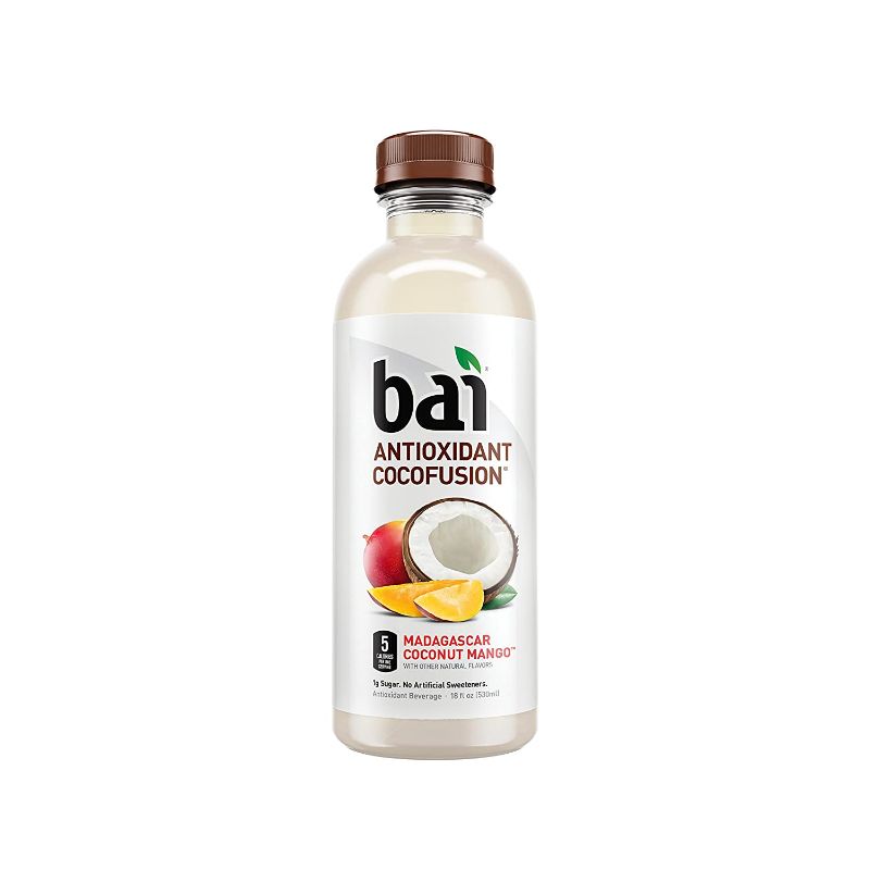 Photo 1 of Bai Coconut Flavored Water, Madagascar Coconut Mango, Antioxidant Infused Drinks, 18 Fluid Ounce Bottles, 12 Count
BB 04-25FEB2022