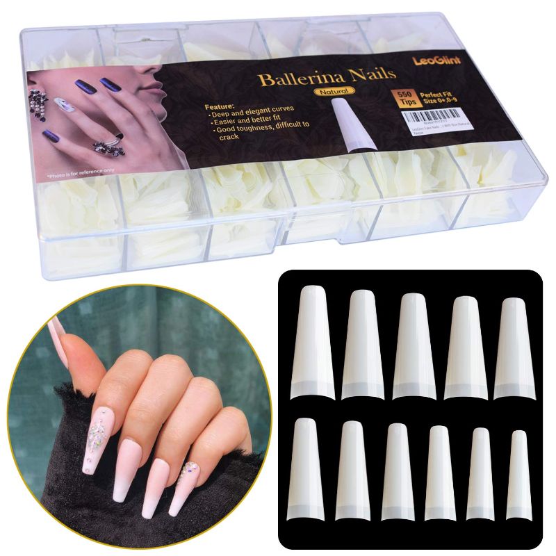 Photo 1 of Fake Nails Tips Acrylic Nails Set 550pcs 11 Sizes