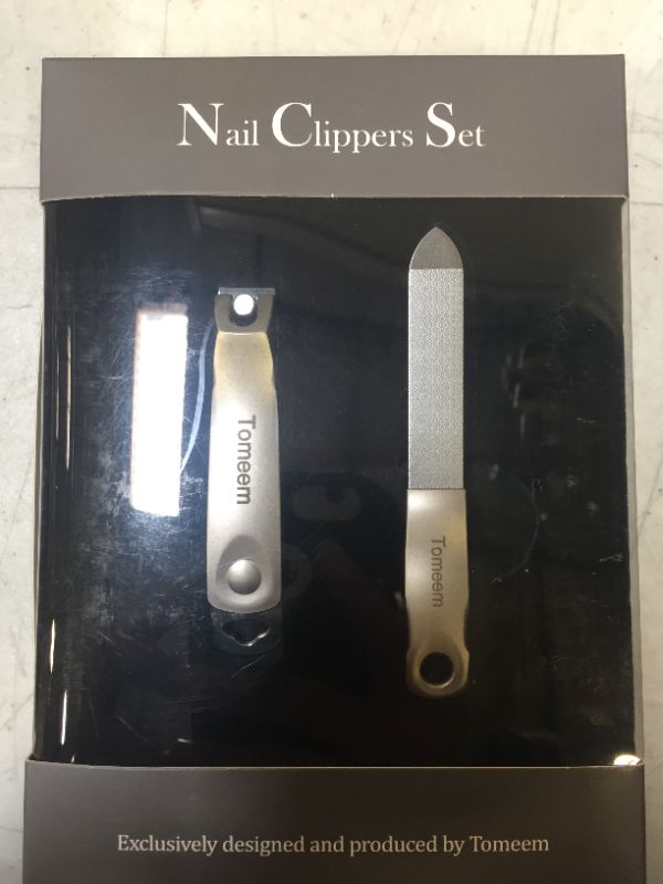 Photo 2 of  Sharp Stainless Steel Fingernail Clipper Toenail Cutter with Nail File