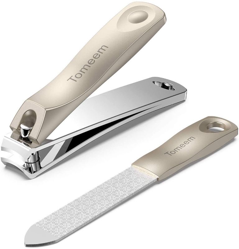 Photo 1 of  Sharp Stainless Steel Fingernail Clipper Toenail Cutter with Nail File