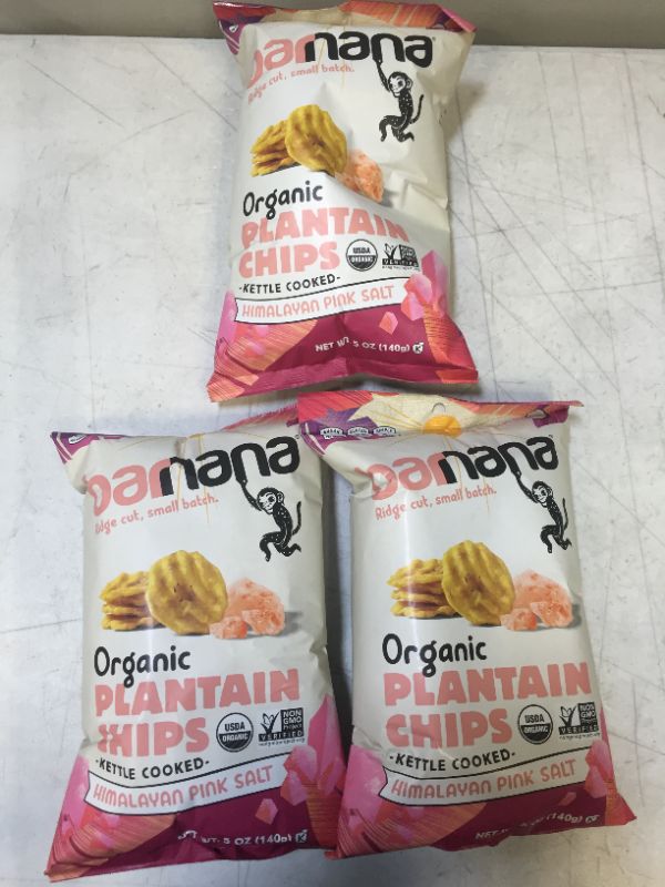 Photo 1 of Barnana Organic Plantain Chips, Himalayan Pink Salt, Paleo, Vegan, Grain Free Chips,5 Ounce (Pack of 3) BB 04MAR2022
