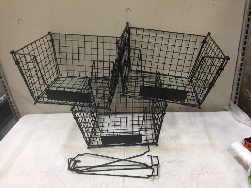 Photo 1 of 3 metal wire baskets storage 