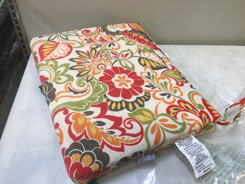 Photo 1 of 15inx19in seat cushion--flower pattern