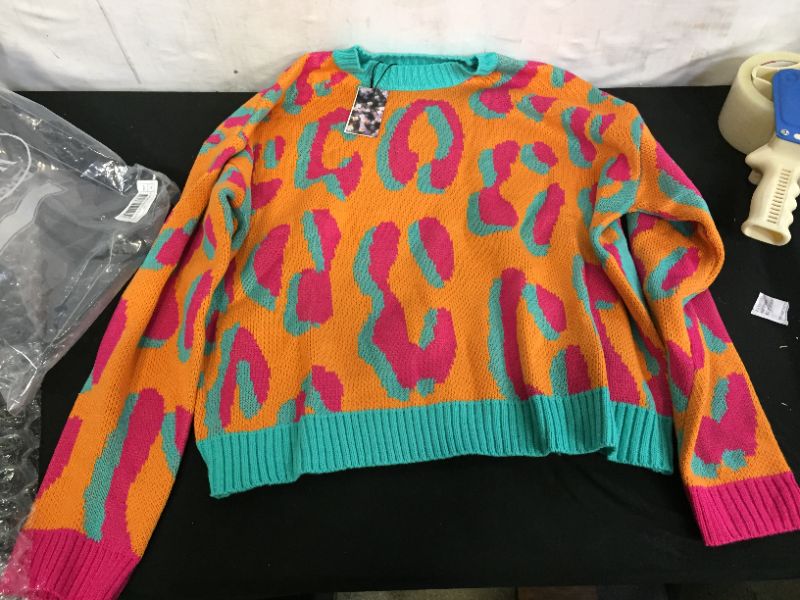 Photo 1 of Cider Knitted Multi-Colored Sweater (L)