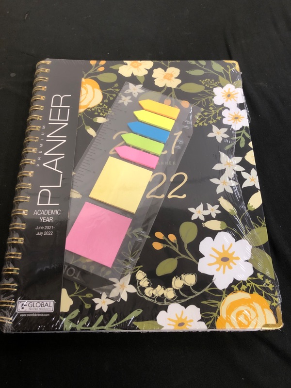 Photo 1 of ACADEMIC PLANNER JULY 2021- JULY 2022
YELLOW FLORAL PRINT