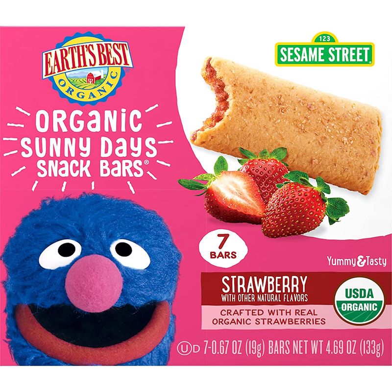 Photo 1 of Earth's Best Organic Sesame Street Sunny Days Toddler Snack Bars, Strawberry, 7 Count (Pack of 6)
EXP 0114/22