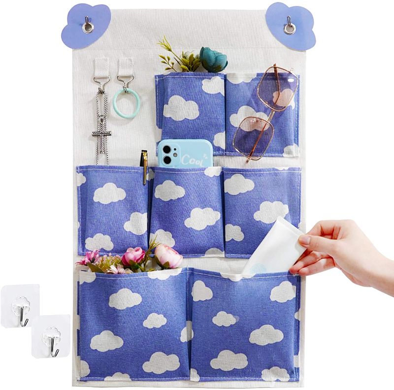 Photo 2 of 3PC LOT
ARJudy Bike Grips, Bicycle Handlebar Grips, Rubber Handle Bar Grip, 2 COUNT 

Wall Hanging Storage Bag,Over The Door Organizer Pocket ,Premium Linen Fabric Pouches for Closet,Living Room,Bedroom,Bathroom (Blue Sky White Clouds)
